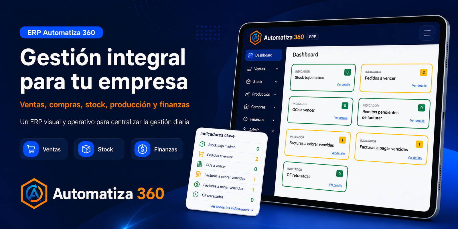 Banner del ERP de Automatiza 360