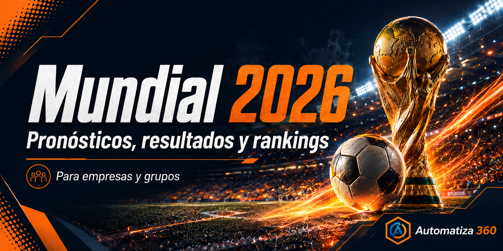 Banner del juego de pronósticos del Mundial 2026
